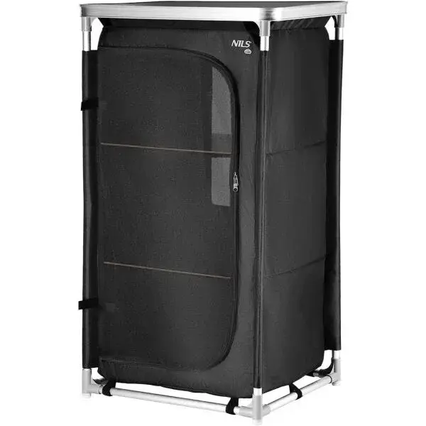 NILS CAMP NC3036 Kempingová skriňa, čierna, veľkosť