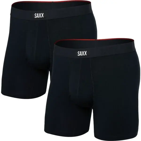 SAXX VIBE XTRA SOFT COMFORT 2PK Pohodlné boxerky, čierna, veľkosť
