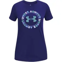 Under Armour TECH WORDMARK Dievčenské tričko, modrá, veľkosť L