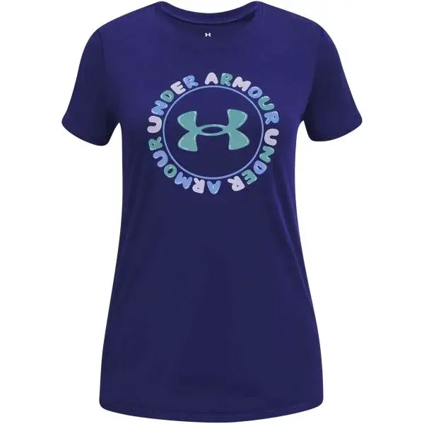Under Armour TECH WORDMARK Dievčenské tričko, modrá, veľkosť L