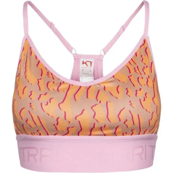 KARI TRAA VAR PRINTED Dámska podprsenka, oranžová, veľkosť