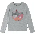 REIMA VIISAS Detské tričko s dlhým rukávom, sivá, veľkosť