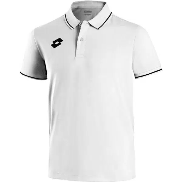 Lotto ELITE JR POLO PL Juniorské polo tričko, biela, veľkosť
