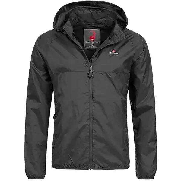 HOHENHORN RIGI Pánská větrovka, černá, velikost 4XL