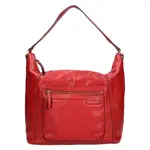 Dámska kožená kabelka Gianní Conti Karla - tmavo červená