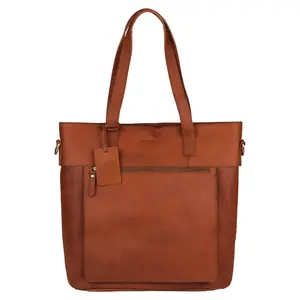 Dámska kožená kabelka Burkely Jade - koňak