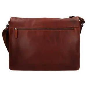 Pánska kožená taška cez rameno Berdiri Dennis - koňak
