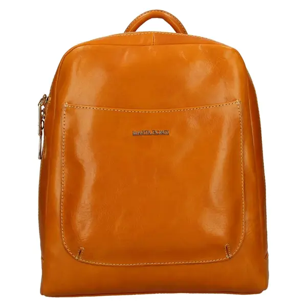 Dámsky kožený batoh Marta Ponti Alix - svetlo hnedá