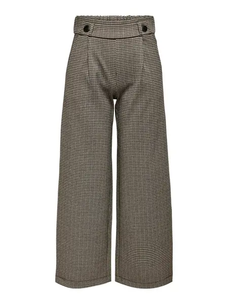 JDY Plisované nohavice 'JDYGeggo Mia'  kapučíno / čierna