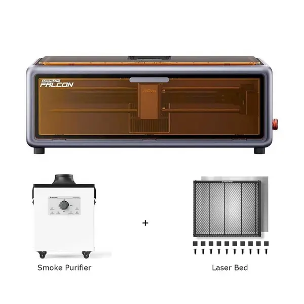 Creality Falcon A1 10W FDA Class 1 Laser + 150W Fume Extractor + Laser Bed