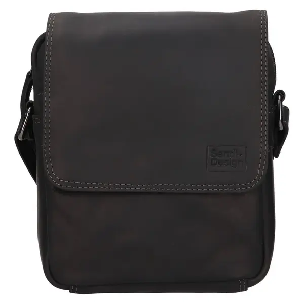 Pánská kožená taška přes rameno SendiDesign Jonáš - černá