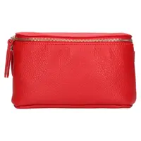 Dámská kožená ledvinka Italia Milagros - červená