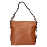 Elegantní dámská kožená kabelka Katana Nantes - světle hnědá