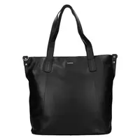 Dámská kožený kabelka Lagen Cecile - černá