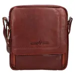 Pánska kožená taška cez rameno Greenwood Monte - koňak