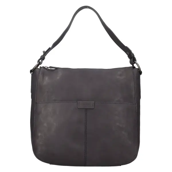 Dámska kožená kabelka Gianní Conti Luka - tmavo modrá