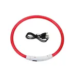 Reedog Full Light USB dobíjecí svítící obojek pro psy a kočky - červená - M | P45835