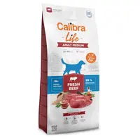 CALIBRA Life Fresh Beef Adult Medium granuly pre psov 1 ks, Hmotnosť balenia: 2,5