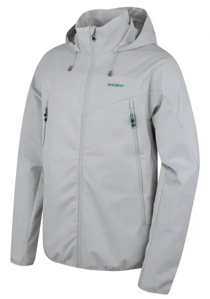 Husky Sonny M S, lt. grey Pánská softshell bunda
