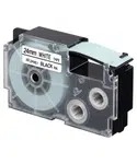 Kompatibilní páska s Casio XR-24WE1, 24mm x 8m, černý tisk / bílý podklad