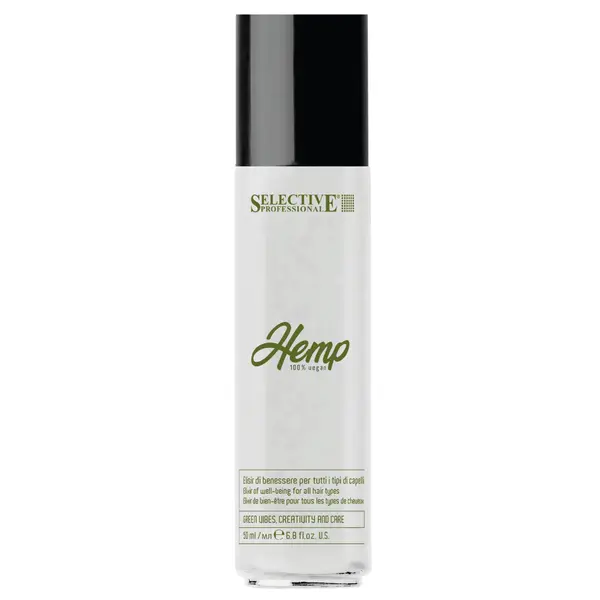Bezoplachová hydratační olejová péče pro všechny typy vlasů Selective Professional Hemp Elixir Of Well-Being - 50 ml + dárek zdarma