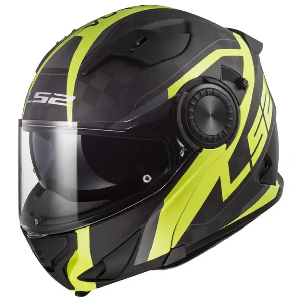 Výklopná přilba LS2 FF313 Vortex Carbon Carbon Hi Vis Yellow XXL (63-64)