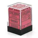 Sada kostek Chessex Red w/White 12mm D6 Dice Blocks (25804) - 36ks