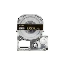 Epson LK-5BKP, SC18KZ, C53S672095
, 18mm x 9m, zlatý tisk / černý podklad, kompatibilní páska