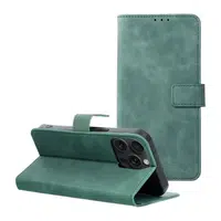 Flipové pouzdro TENDER Book pro Apple iPhone 15 Pro Max, zelená