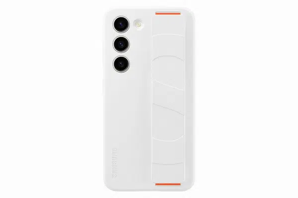 Samsung silikonový zadní kryt s poutkem pro Samsung Galaxy S23+, bílá