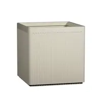 Květináč Block Linea, hedvábně bílá, více velkostí - Pottery Pots Velikost: M - 40 x 40 x 40 cm