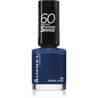Rimmel 60 Seconds Super Shine lak na nehty odstín 102 Denim Lover 8 ml