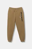 Dětské tepláky Polo Ralph Lauren zelená barva, 323962123006