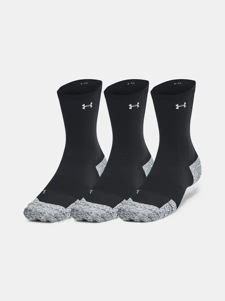 Unisexové ponožky Under Armour UA AD Run Cushion 3pk Crew-BLK - unisex