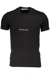 CALVIN KLEIN BLACK MEN'S SHORT SLEEVE T-SHIRT