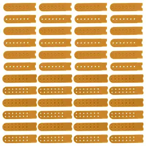 48 Sets 2 Styles Plastic Cap Snap Buckle Replacement Repair Strap with 7 Holes