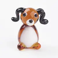 Handmade Lampwork Puppy Home Display Decorations