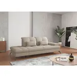 Sit & More LENOŠKA, textil, šedohnědá