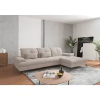 Sit & More ROHOVÁ SEDAČKA, textil, šedobéžová