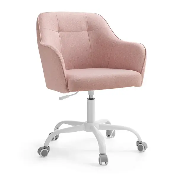 OTOČNÁ ŽIDLE, perkál, pink