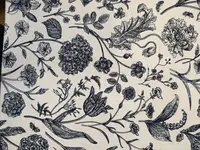 Obal na knihu - Modré květy na bílé (UNI-M)