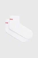 Ponožky HUGO 2-pack pánské, bílá barva, 50516396