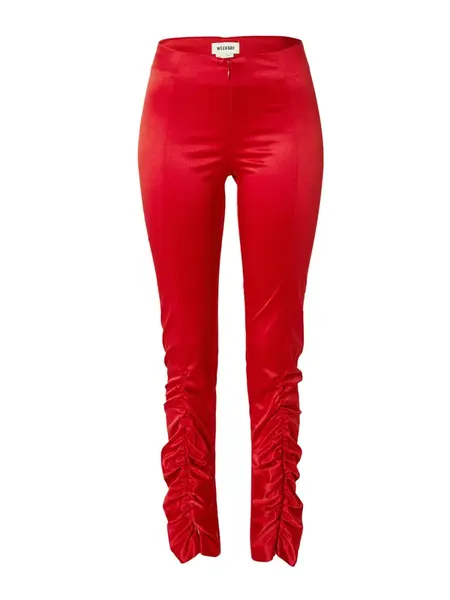 WEEKDAY Nohavice  červená