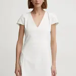 Šaty Morgan RUMBI.F béžová barva, mini, RUMBI.F