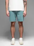 Ombre Men's RELAXED FIT athleisure style short sweat shorts - turquoise