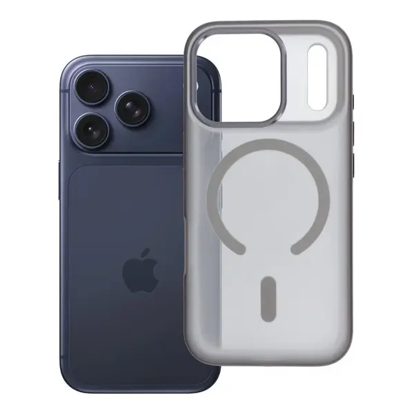 Zadní kryt FLEXLINE MAG COVER Case compatible with MagSafe pro Apple iPhone 17 Pro Max, šedá