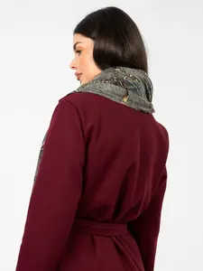 Dámský šátek v khaki barvě