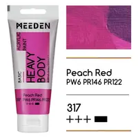 Akrylová barva Meeden 100ml – 317 Peach Red