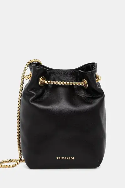 Kožená kabelka Trussardi