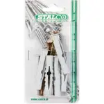 Hmoždinka univerzální s vrutem, 10/5.0 x 80 mm, STALCO, bal.4 ks